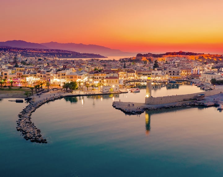 Rethymno city from Top